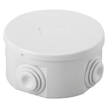 GEWISS GW44002 Rozbočovací krabice s plochým víkem, IP44, ∅ 80x40mm GEWISS GW44002 Rozbočovací krabice s plochým víkem, IP44, ∅ 80x40mm